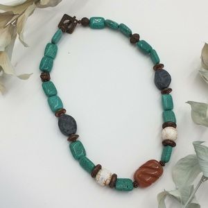 Handmade Beautiful Stone Necklace, One of a Kind!